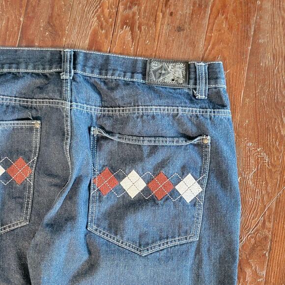 Baggy, Y2K Embroidered G-Net Jeans - Picture 3 of 8